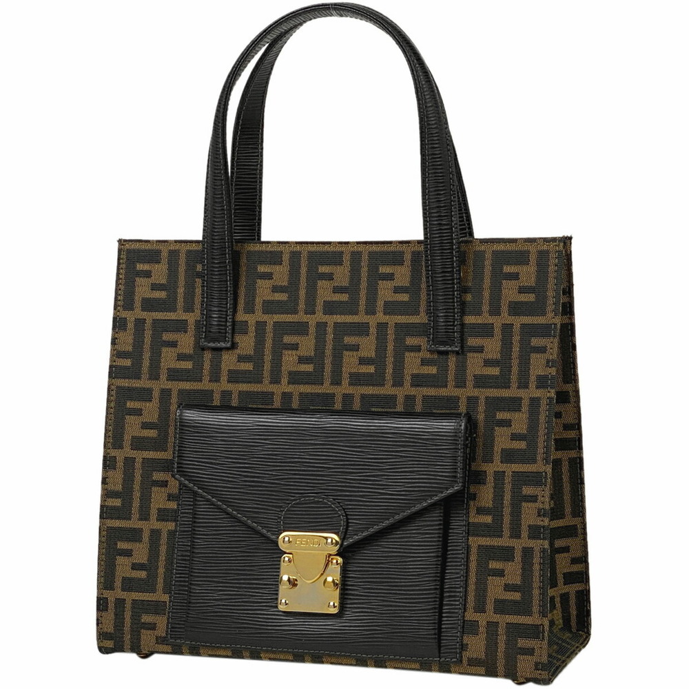 Fendi Zucca Pattern 2way Handbag Canvas Brown - image 1